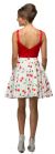 Cherry Print Short Two Piece Party Homecoming Dress back